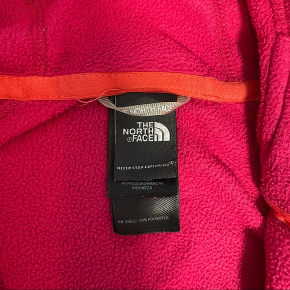 Women’s Small 100% polyester “The North Face” Dark Pink Dome Hoodie - Picture 3 of 5
